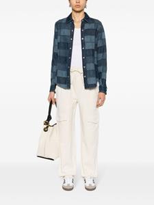 MARANT ÉTOILE Peorana cotton track pants - Beige
