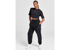 Nike Therma-FIT One ruimvallende fleecebroek voor dames - Black/Pale Ivory- Dames