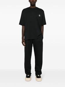 A Paper Kid straight-leg cotton track pants - Zwart