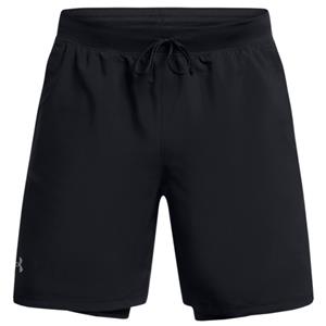 Under Armour  Launch 7'' 2-In-1 Short - Hardloopshort, zwart