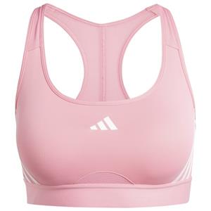 Adidas  Women's PWRCT Medium Support 3S Bra - Sportbeha, roze
