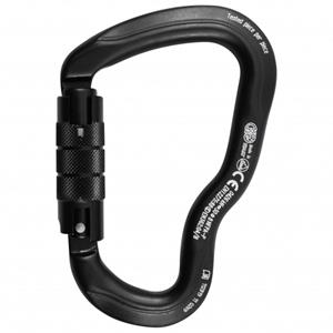  Alukarabiner Ferrata Twist Lock - Klettersteig-karabiner zwart/grijs