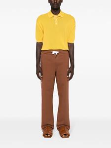 Casablanca logo-patch organic cotton track pants - Bruin