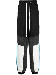 God's Masterful Children Trainingsbroek met geometrische vlakken - Zwart