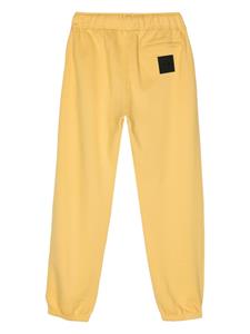 Lanvin logo-embroidered cotton track pants - Geel