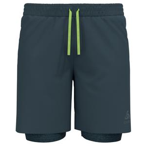 Odlo  2-in-1 Short Active 365 7 Inch - Hardloopshort, blauw