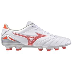 Mizuno Morelia Neo IV Pro FG Charge - Wit/Radiant Red