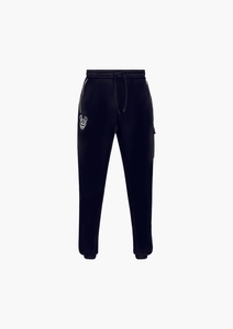 Black Donkey Critical zip trackpants i black/white