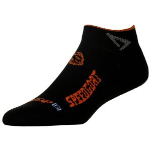 Drymax  Lite Trail Running Mini Crew - SPEEDGOAT - Hardloopsokken, zwart/oranje