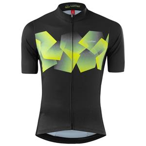 Löffler  Bike Jersey Full Zip Leaves Hotbond - Fietsshirt, geel