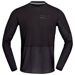 Norrøna - Senja Equaliser Lightweight Long Sleeve - Hardloopshirt, zwart