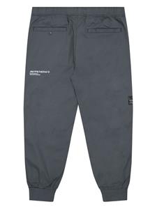 AAPE BY *A BATHING APE logo-appliqué cotton track pants - Grijs