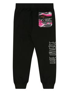 AAPE BY *A BATHING APE logo-embroidered track pants - Zwart