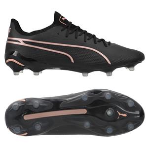 PUMA King Ultimate FG/AG Eclipse - Zwart/Copper Rose