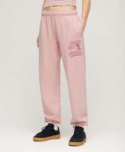 Superdry Vrouwen Joggingbroek met Verweerde Vintage Print Roze