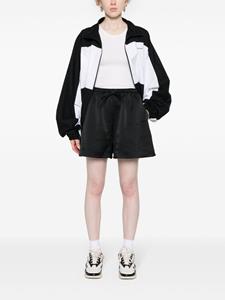 Y-3 seersucker-texture track shorts - Zwart