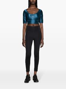 Adidas by Stella McCartney Cropped top met open rug - Blauw