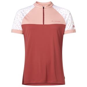 Vaude  Women's Ledro Print Shirt - Fietsshirt, rood