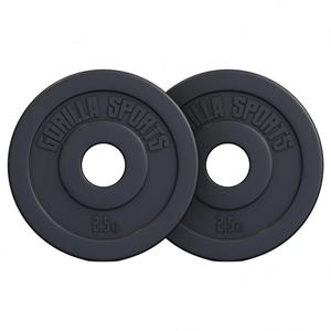 Gorilla Sports Olympische Halterschijven 2 x 5 kg Kunststof - 50 mm