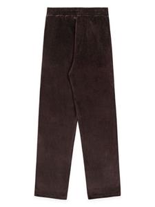 Sporty & Rich Script-logo velour track pants - Bruin