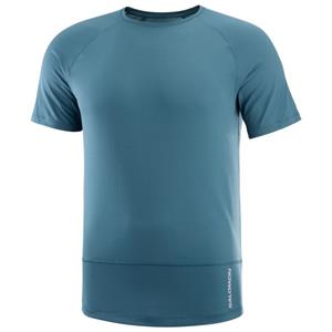 Salomon  Cross Run S/S Tee - Hardloopshirt, blauw