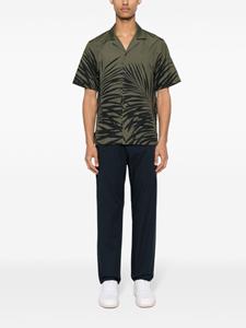 Moncler logo-appliqué gabardine track pants - Blauw