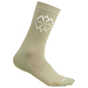 Icebreaker  Women's Merino Lifestyle Fine Gauge Crew IB - Multifunctionele sokken, olijfgroen/beige
