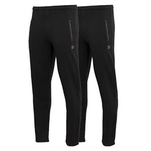 Donnay Donnay Heren - 2-Pack - Joggingbroek rechte pijp Sky - Zwart