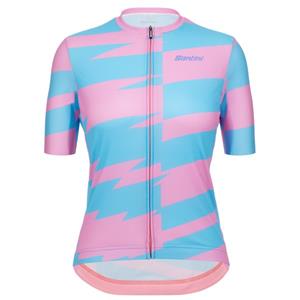 Santini  Women's Furia Smart S/S - Fietsshirt, blauw