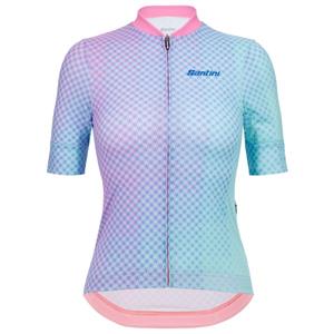 Santini  Women's Paws Forma S/S - Fietsshirt, purper/blauw