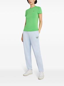 Lacoste Trainingsbroek met logoprint van katoenblend - Blauw