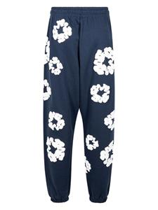 Denim Tears Cotton Wreath-print track pants - Blauw