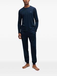 BOSS Katoenen trainingsbroek - Blauw