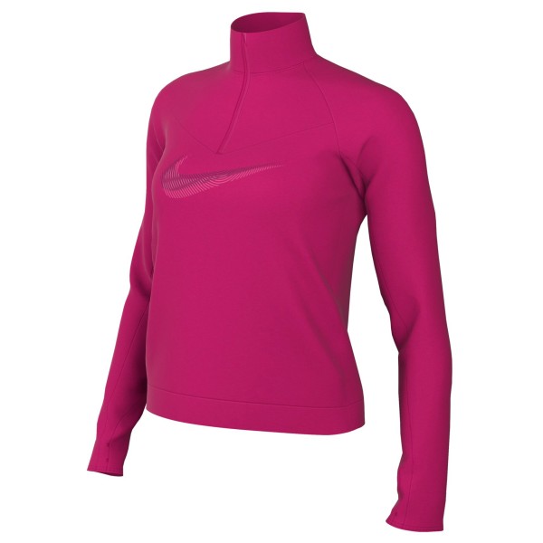 Nike  Women's Dri-Fit Swoosh 1/4-Zip - Hardloopshirt, roze