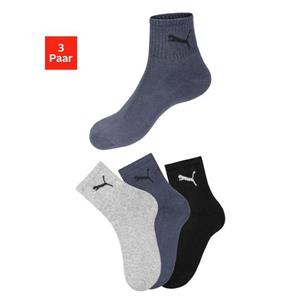 PUMA Sportsokken Short crew met klassieke rib (3 paar)