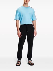 Karl Lagerfeld Trainingsbroek met logoband van biologisch katoen - Zwart
