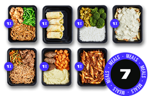 Prep The Food Prep Meals | Kip gehakt en pulled beef variatiepakket 1 week diepvries