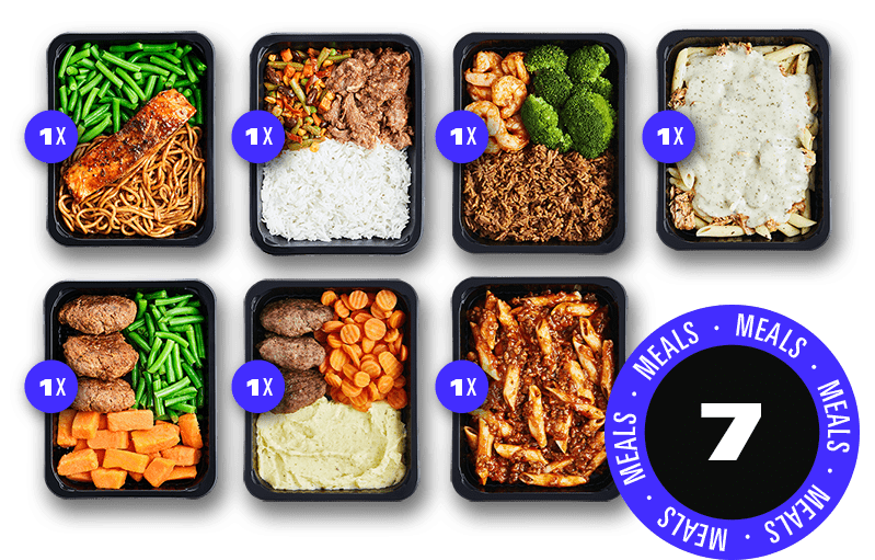 Prep The Food Prep Meals | Vis en pulled beef variatiepakket 1 week diepvries