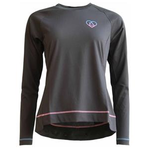Zimtstern  Women's Pureflowz Eco Shirt L/S - Fietsshirt, grijs/zwart