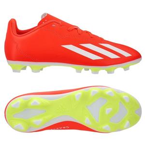 Adidas X Crazyfast Club FxG Energy Citrus - Rood/Wit/Geel Kids