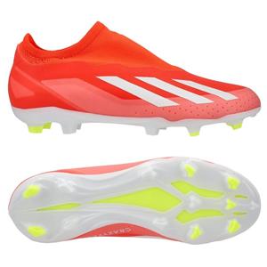 Adidas X Crazyfast League Laceless FG Energy Citrus - Rood/Wit/Geel Kids