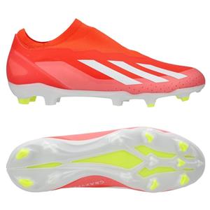 Adidas X Crazyfast League Laceless FG Energy Citrus - Rood/Wit/Geel