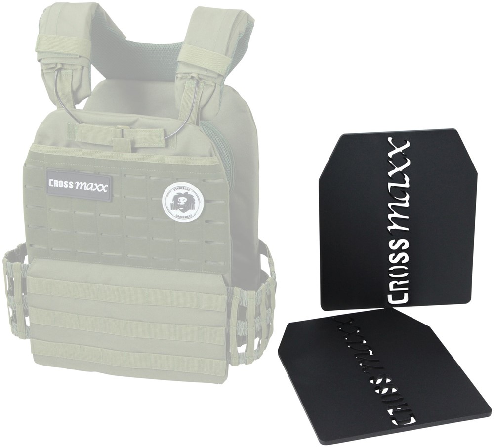Lifemaxx Crossmaxx Tactical Vest Plateet 2 x 1,7 kg
