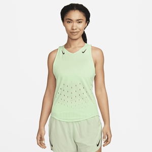 Nike AeroSwift Dri-FIT ADV hardloopsinglet voor dames - Groen