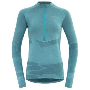 Devold  Women's Standal Merino Shirt Zip Neck - Fietsshirt, turkoois
