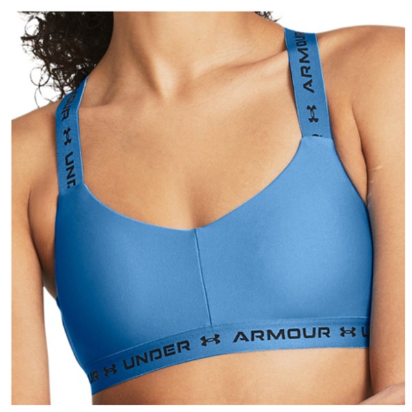 Under Armour  Women's Crossback Low - Sportbeha, beige/blauw