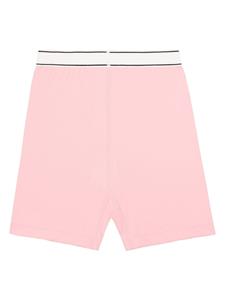 Sporty & Rich Serif shorts met logoband - Roze