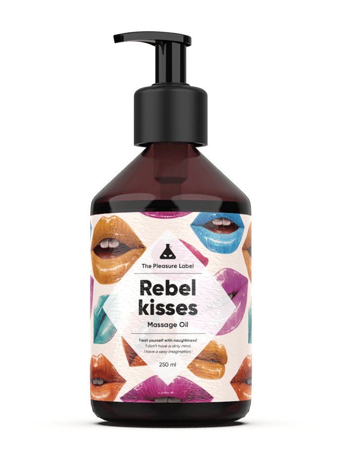 The Pleasure Label  Rebel Kisses - Massage olie