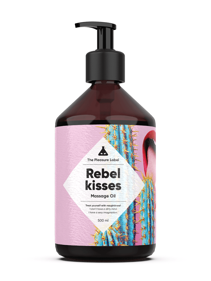 The Pleasure Label  Rebel Kisses - Massage olie