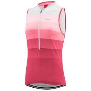 Löffler  Women's Bike Sleevless Jersey Halfzip Rainbow - Fietshemd, roze